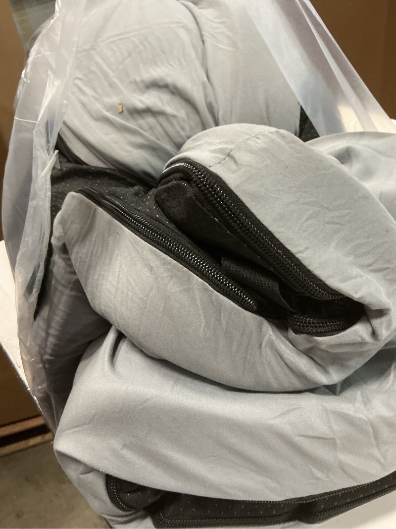 Condition photo showing As Is for CYMULA Camping Cot Mattress 2in Memory Foam Sleeping Pad,Soft Warm Non-Slip Camping Mattress Topper with Retaining for Adults,Portable Roll up Pad for Travel(75 x30)?only Mattress? COT Grey