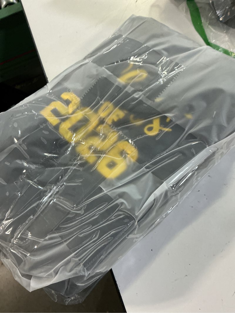 Condition photo showing Good Condition for (the color is black)tegeme 30 pcs class of 2026 graduation gift bags bulk non woven shinny tote bag with handles for graduate college high school(blue,gold)