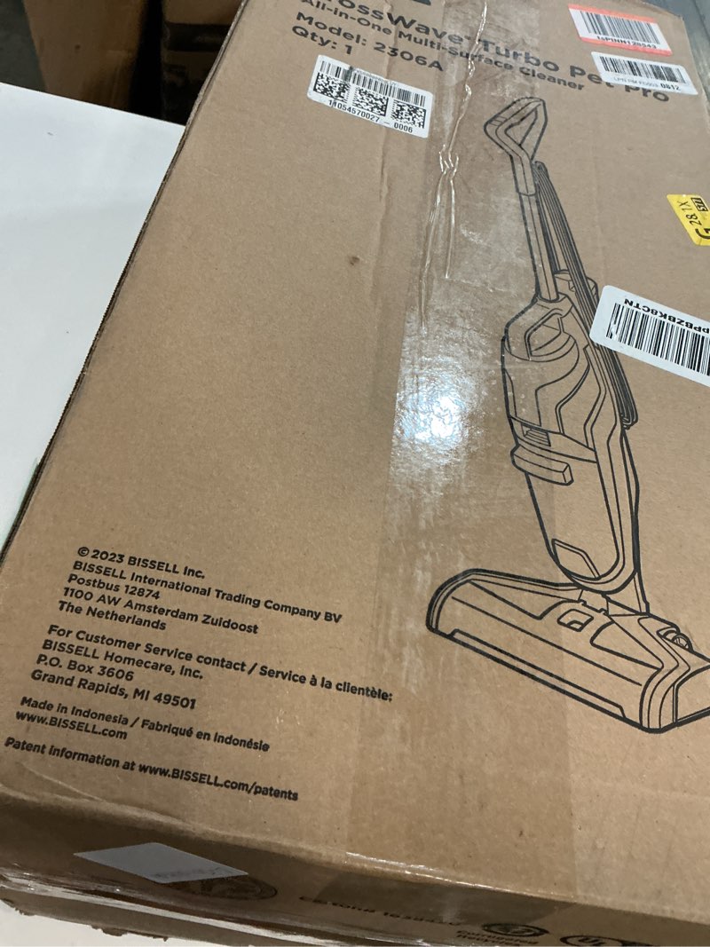 Condition photo showing As Is for BISSELL Crosswave Pet Pro All in One Wet Dry Vacuum Cleaner and Mop for Hard Floors and Area Rugs, Purple, 2306A
