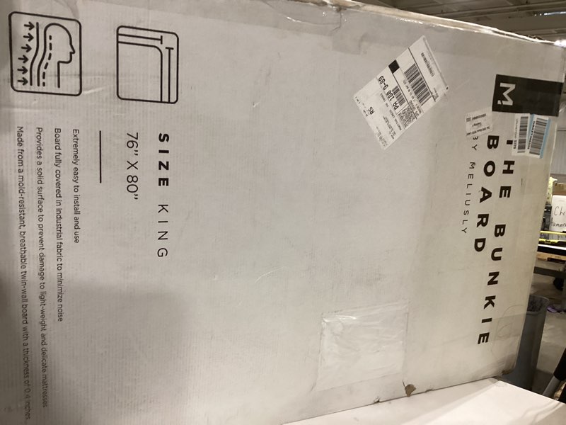 Condition photo showing Good Condition for meliusly premium 10mm bunkie board king size (76x80'') patent pending low profile bed board design - breathable, noise minimizing, moisture resistant bunkieboards, low profile bed support