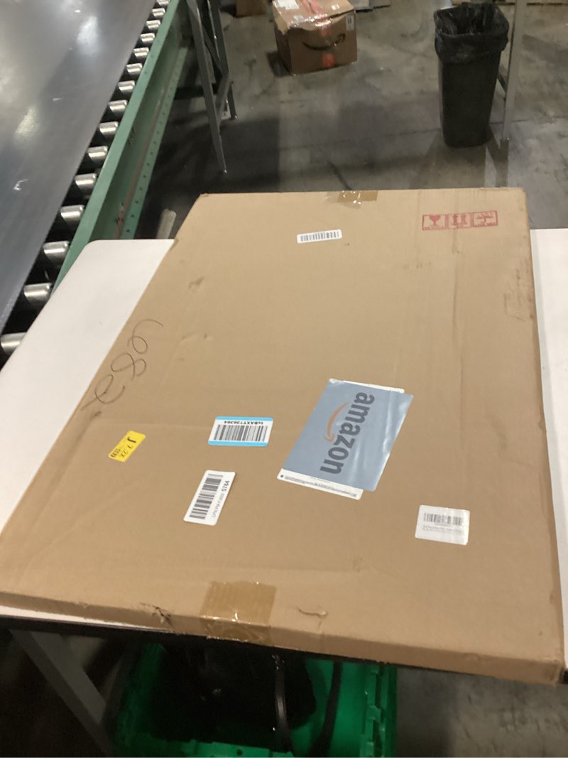 Condition photo showing New/Like New for 20x30 Wood Frame White, Natural Woodgrain 30x20in Picture Frame, Rustic Wooden 20 x 30 inch Gallery Wall Photo Poster Frame with HD Plexiglass, Horizontal Vertical Wall Mounting Display 1pcs White 20x30