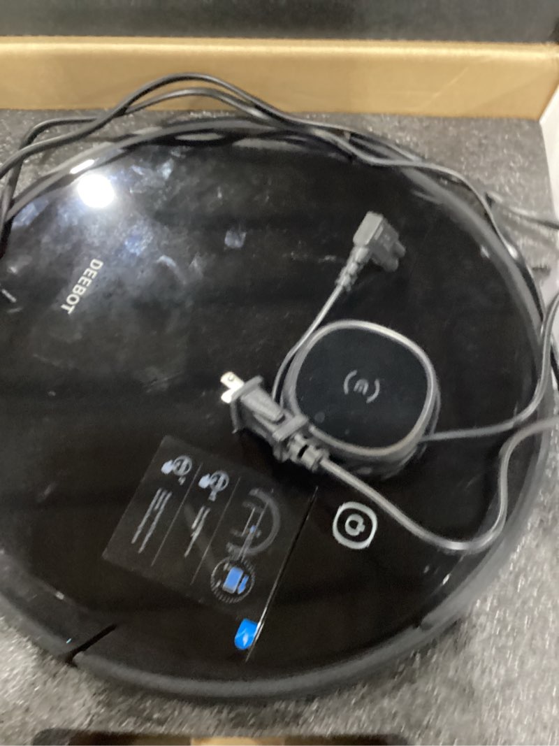 Condition photo showing As Is for ECOVACS DEEBOT OZMO 920 2in1 Mopping Robotic Vacuum with Laser Navigation, No-Go Zones, Systematic Cleaning, Multi-Floor Mapping, Works with Alexa & App, Large, Black