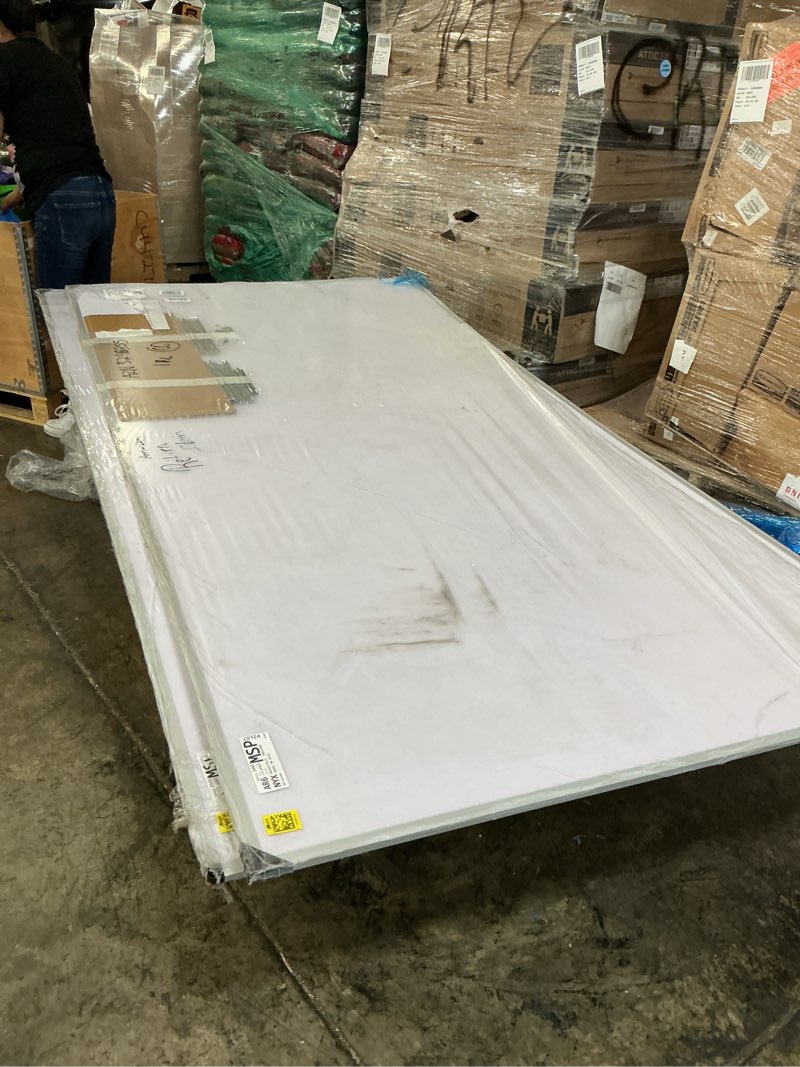 Condition photo showing New/Like New for viz-pro dry erase board/magnetic whiteboard, 8' x 4', silver aluminum frame