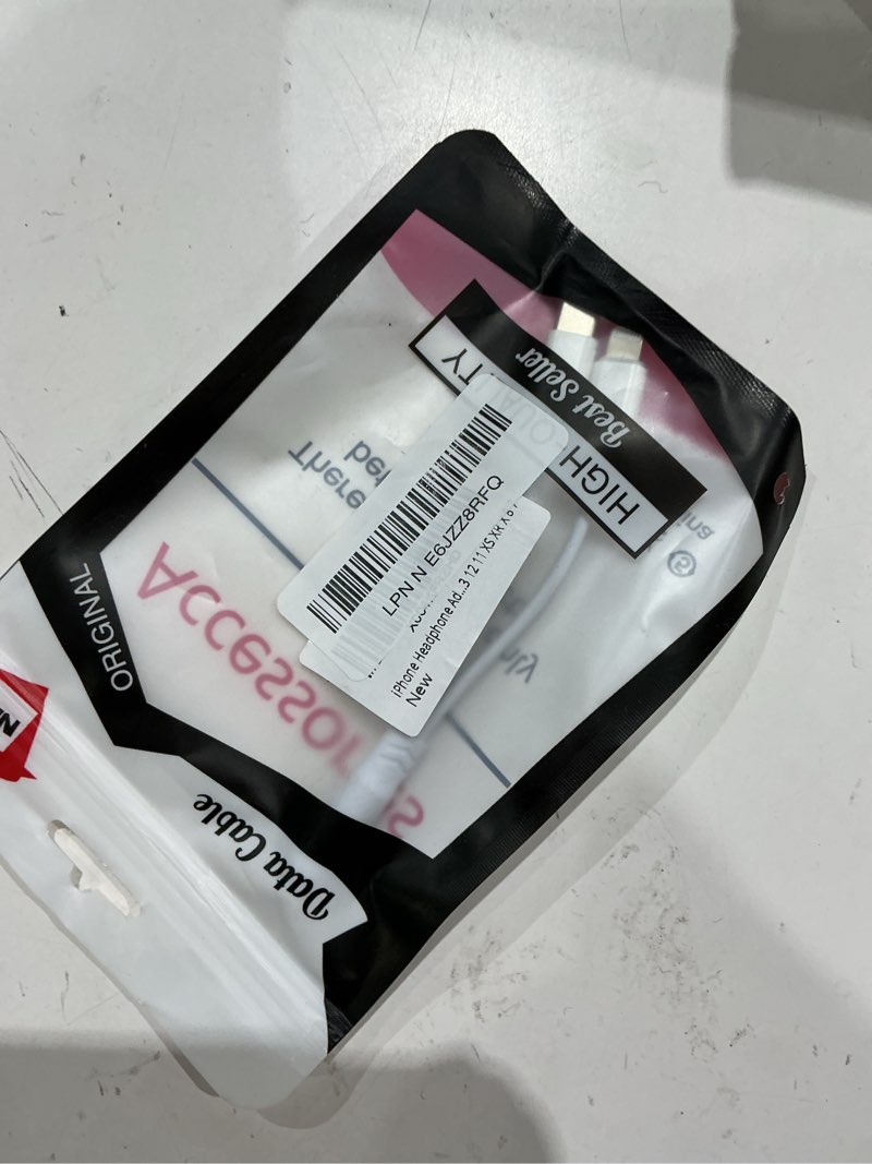Condition photo showing Good Condition for iphone headphone adapter, [apple mfi certified] 2-in-1 lightning/usb type c to 3.5 mm headphone jack adapter, iphone aux adapter converter dongle audio cable for iphone 17 16 15 14 13 12 11 xs xr x 8