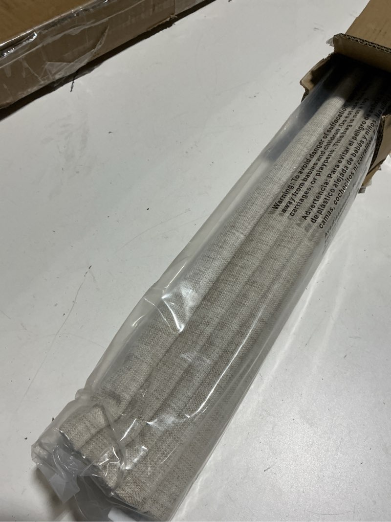 Condition photo showing Good Condition for lazblinds no tools no drill cordless roman shades for windows, blackout thermal insulated uv blocking window blinds, room darkening fabric blinds for indoor windows, 34'' w x 48'' h, beige blackout - beige 34" w x 48" h