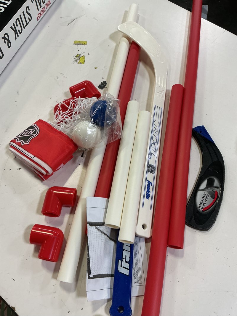 Condition photo showing As Is for franklin sports nhl mini hockey set