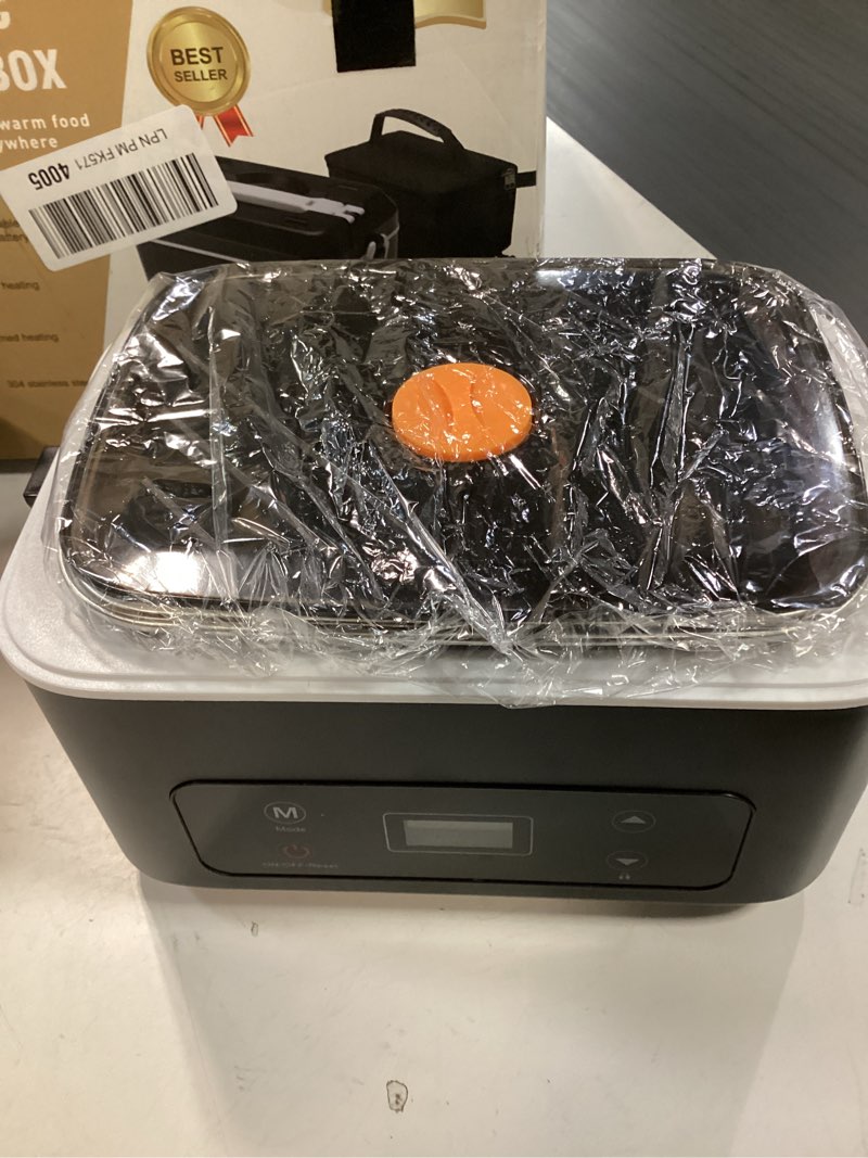 Condition photo showing Good Condition for Cordless Electric Heated Lunch Box,Pro 24000mah Heated Lunch Box,Battery Powered, 1.2L Portable Food Heater-3D-5 Side Heating-Intelligent Temperature Control,Suitable For Trucks,Offices,Travel Black/White