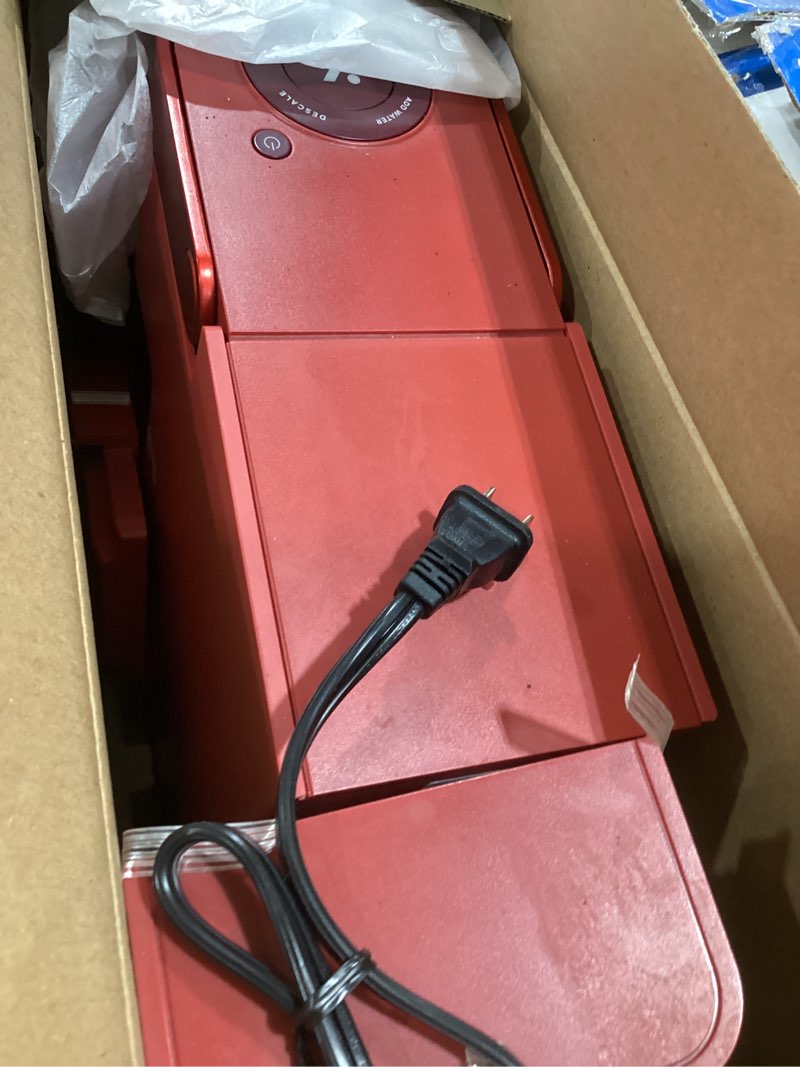 Condition photo showing As Is for Keurig K- Slim Single Serve K-Cup Pod Coffee Maker, with 3 Brew Sizes, Multistream Technology, 46oz Removable Reservoir, Scarlet Red