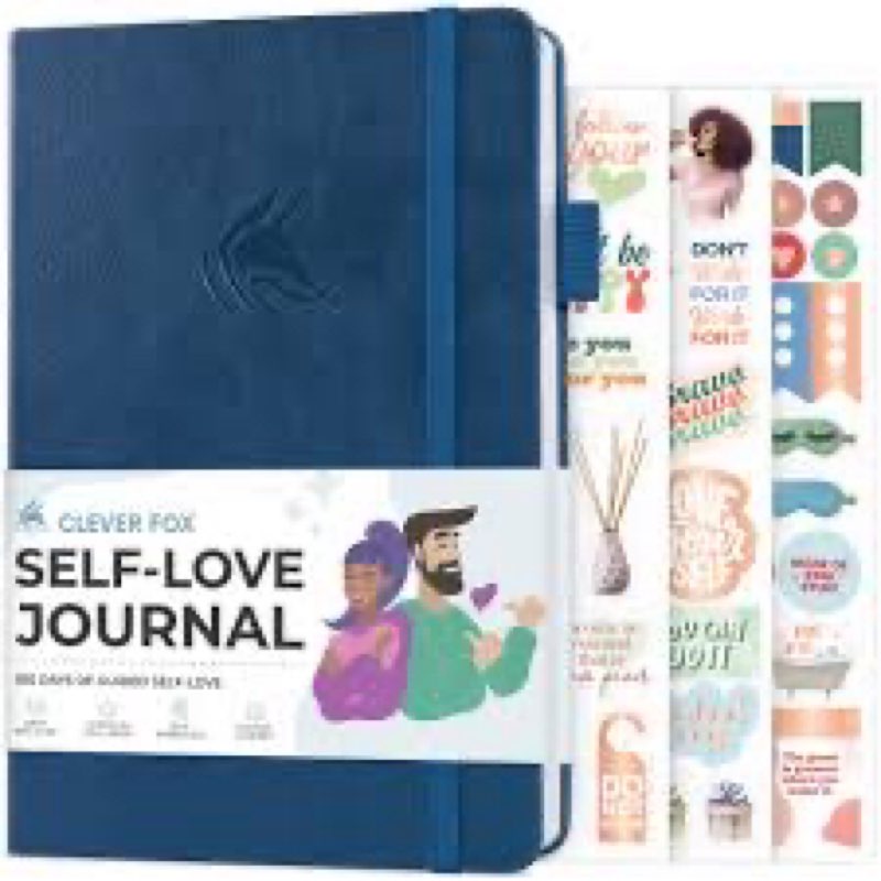 Clever Fox Self-love Journal – Guided Self-Discovery Log for Self-care, Reflection & Self-help, Ment