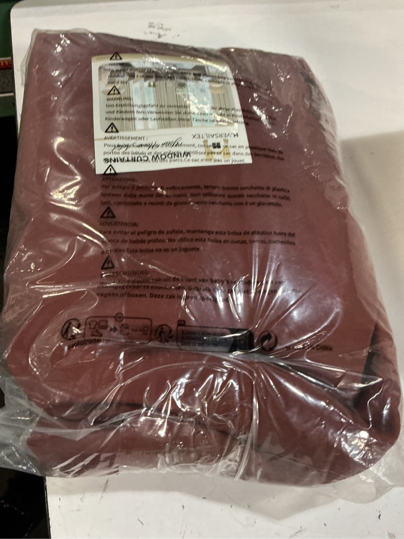 Condition photo showing Good Condition for h.versailtex blackout curtains thermal insulated window treatment panels room darkening blackout drapes for living room back tab/rod pocket bedroom draperies (2 panels, rust, 52 x 84 inch) 52\\\\\\\"w x 84\\\\\\\"l (pack of 2) rust