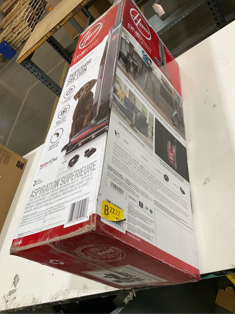 Condition photo showing As Is for hoover onepwr evolve pet elite cordless vacuum cleaner, lightweight stick vac, small upright vacuum cleaner, ideal for pet hair, xl dirt cup capacity, cordless vacuum cleaners for home use