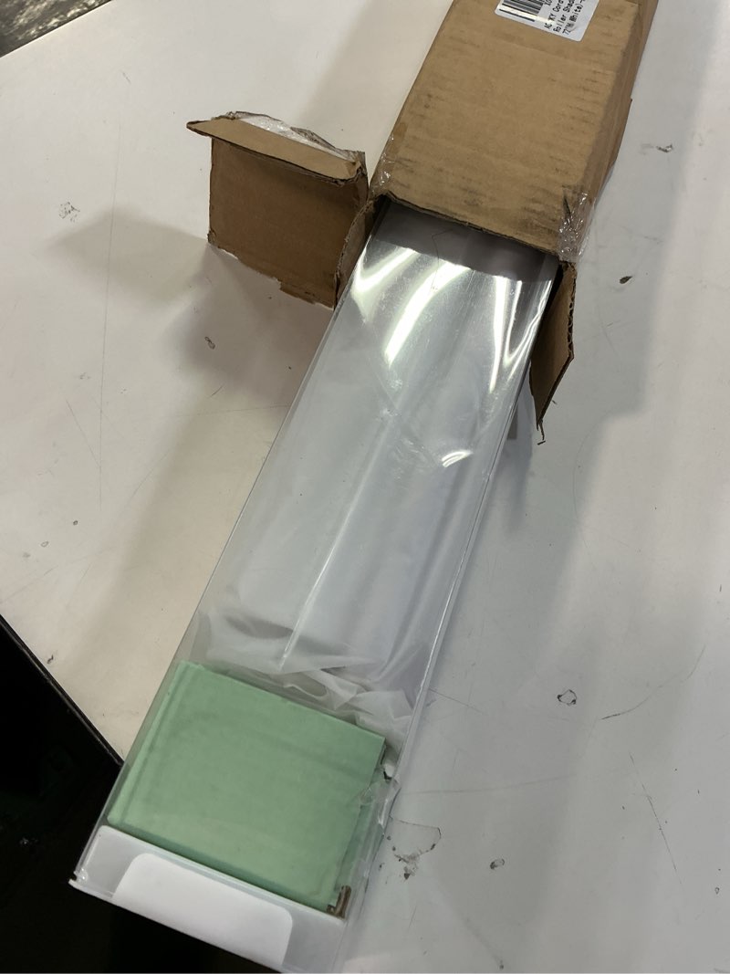 Condition photo showing Good Condition for cordless roller shades blackout blinds for windows room darkening rolled up shades with spring system, uv protection window shades door blinds for home and office (52" w x 72" h, white) 52"w x 72"h white