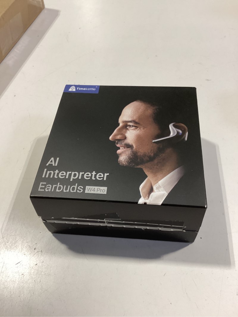 Condition photo showing New/Like New for timekettle w4 pro ai interpreter earbuds, real-time bidirectional voice translation,40+ languages, video and call translation,for global business, compatible with ios/android gray