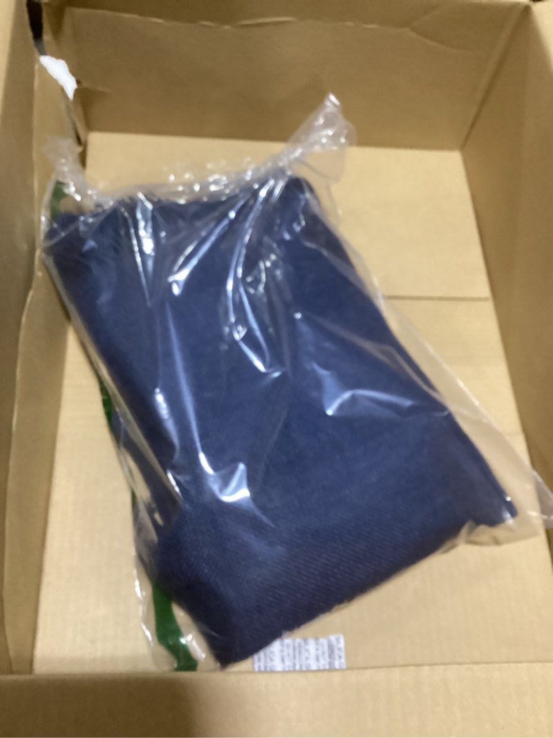 Condition photo showing As Is for SARO LIFESTYLE JU209 Mari Sati Runners, 20 by 108-Inch, Oblong, Navy Blue 20" x 108" Runner Navy Blue