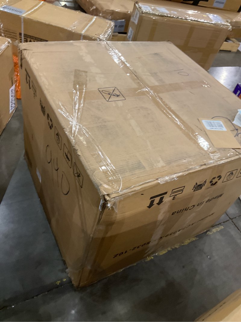 Condition photo showing As Is for Swivel Accent Chair Set of 2,Upholstered Barrel Chair with Curves Camel Back Design,Modern Arm Chair with Wooden Base for Living Room Bedroom Reading Waitingroom,Terracotta Terracotta Set of 2