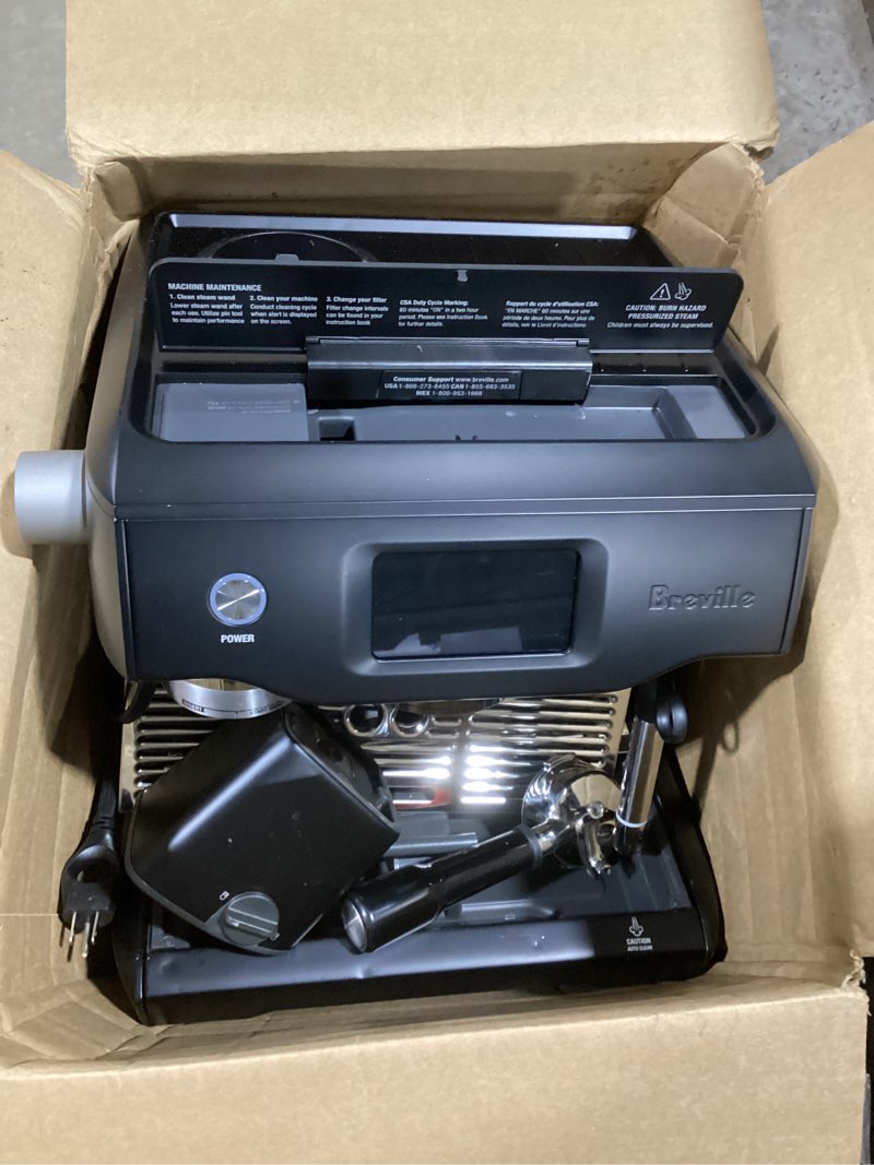 Condition photo showing As Is for Breville Barista Touch Espresso Machine BES880BTR, Black Truffle