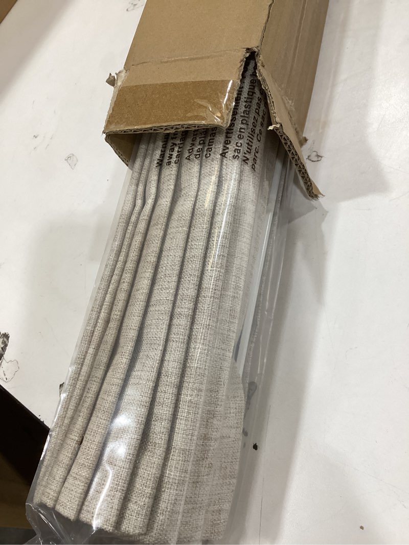 Condition photo showing New/Like New for lazblinds no tools no drill cordless roman shades for windows, blackout thermal insulated uv blocking window blinds, room darkening fabric blinds for indoor windows, 31'' w x 64'' h, beige blackout - beige 31" w x 64" h
