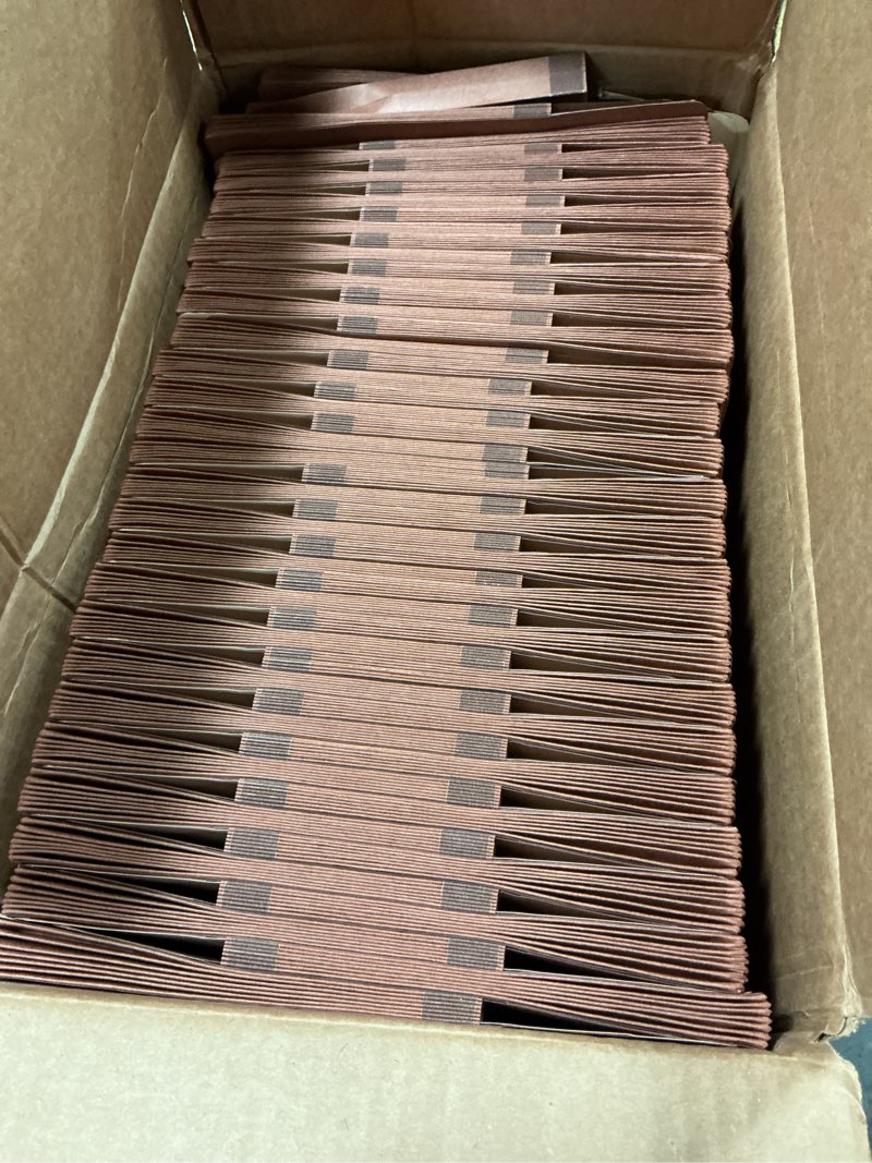 Condition photo showing Good Condition for universal 15343 3 1/2 inch expansion file pockets, straight tab, letter, redrope/manila, box of 28