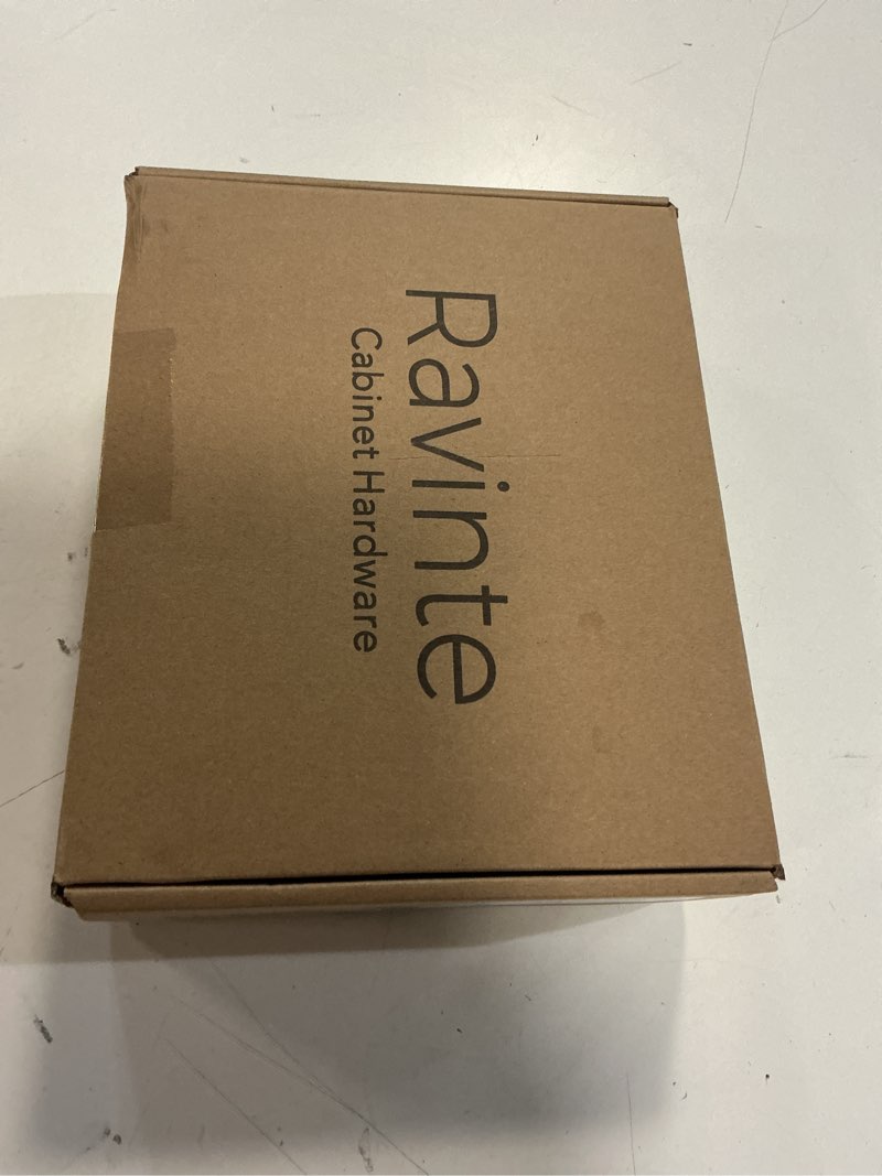 Condition photo showing New/Like New for ravinte 20 pack 10 pairs 1/2 inch overlay brushed nickel short arm kitchen cabinet hinges,soft close 105 degree concealed hinges with screwdriver and mounting screws used for face frame door 1/2 inch overlay 20