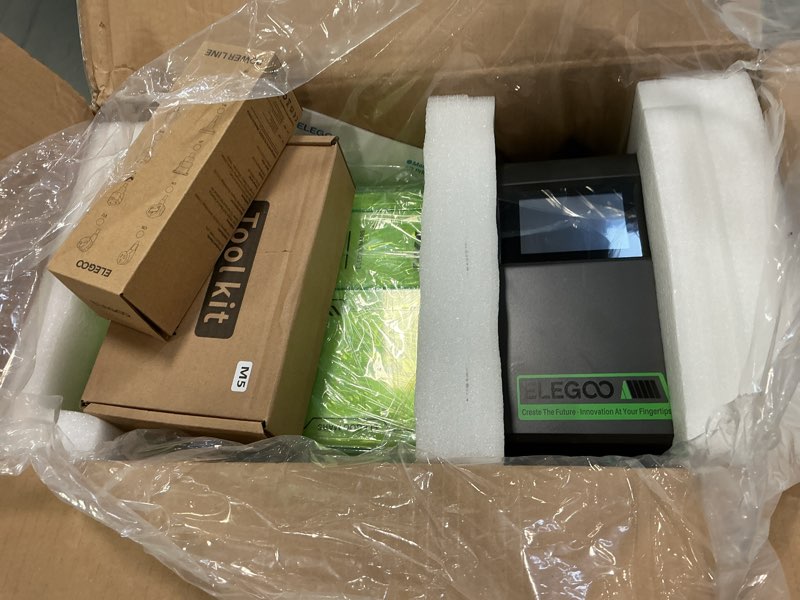 Condition photo showing As Is for ELEGOO Mars 5 Resin 3D Printer with 4K Mono LCD,Automatic Leveling, Desktop 3D Printer with Printing Size of 5.65 * 3.53 * 5.91 inches