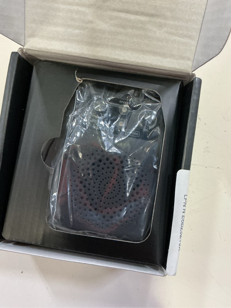 Condition photo showing Good Condition for lekato mini electric guitar amp 5w, portable guitar amp bluetooth with built-in 4 effects, clean distortion overdrive reverb, rechargeable small amplifier for practice, black (ja-05g)