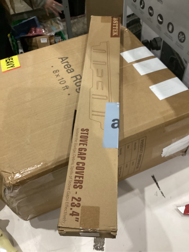 Condition photo showing New/Like New for Stainless Steel Stove & Counter Top Gap Covers - Oven Gap Filler Kit 23.4" - Heat Resistant Slide-in Range Trim Guard for Seamless Kitchen Accessories Easy Clean 23.4" Black