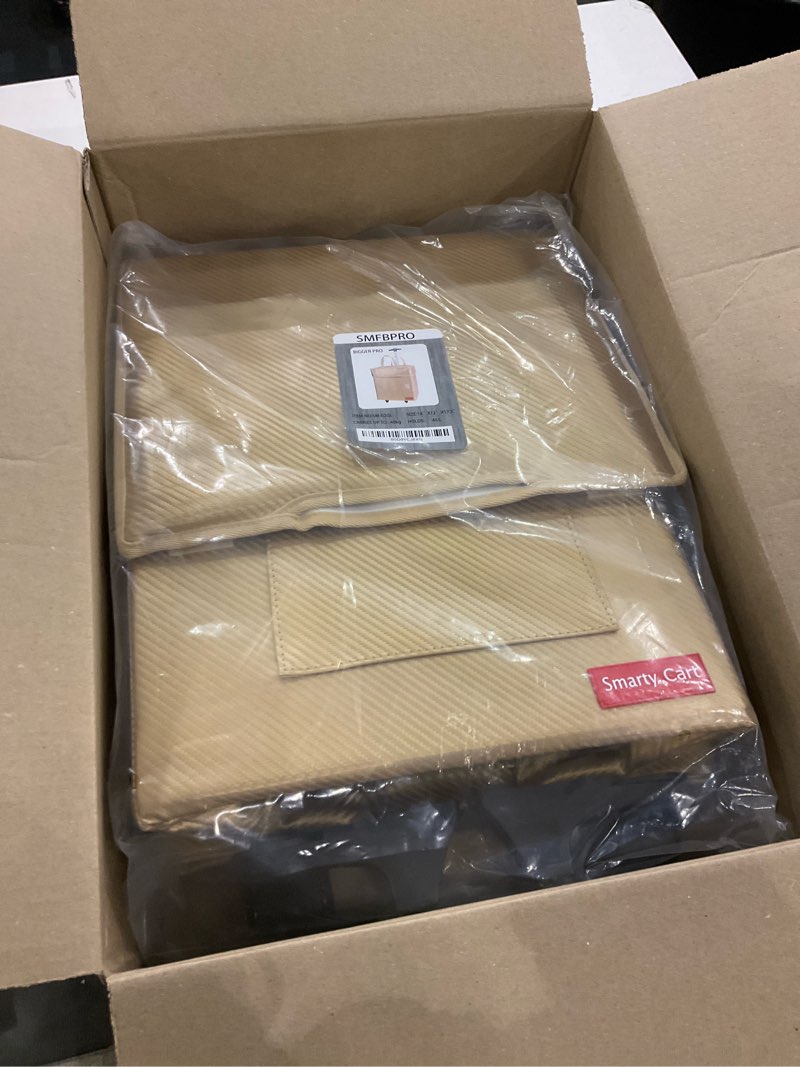 Condition photo showing New/Like New for Folding Portable Rolling Crate Handcart?Smart Cart with Telescopic Handle, Collapsible Rolling Utility Basket Shopping for Supermarket Shopping?Teacher Shopping Moving Grocery