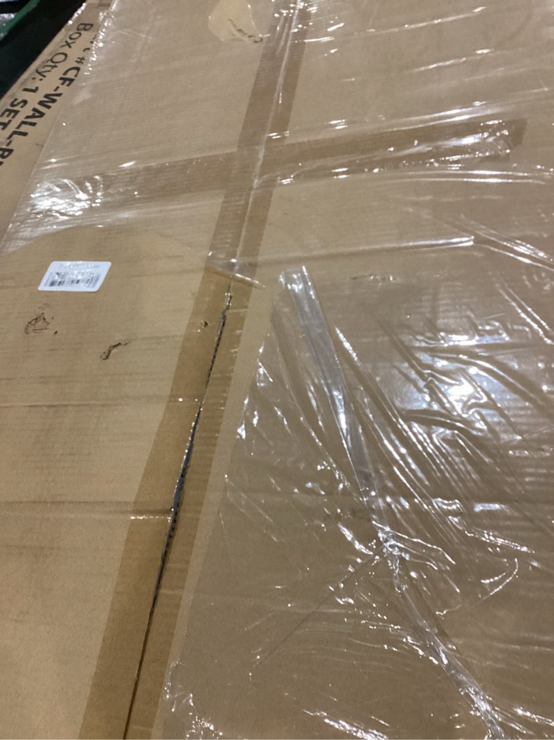 Condition photo showing New/Like New for 4-Piece Wood Slat Wall Panel for Interior Wall Decor Noise Cancelling 47.2" x 23.6" Peel and Stick Acoustic Decorative 3D Sound Absorbing Wall Paneling, Natural Oak Naturak Oak 4pcs - 47.2" x 23.6"