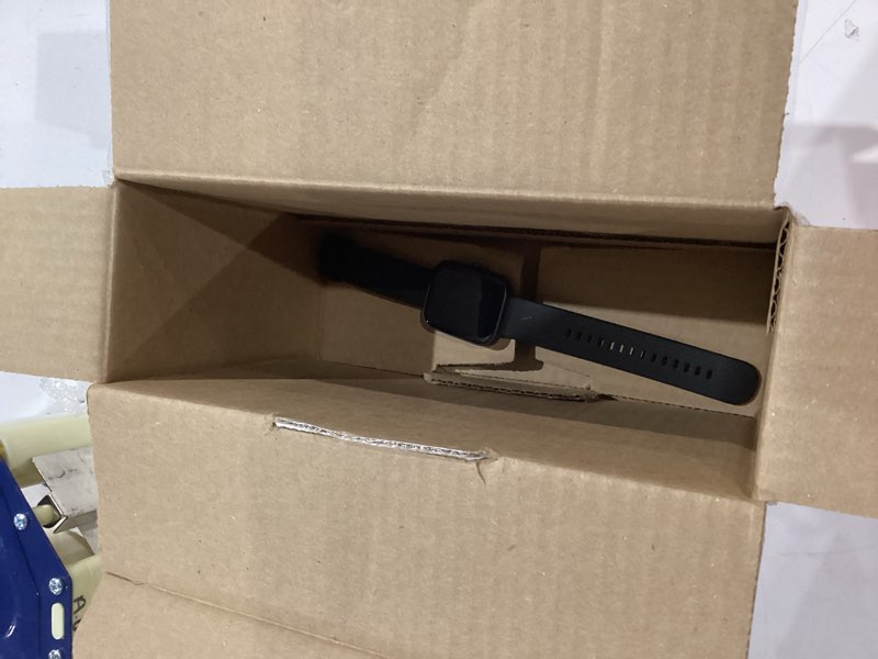 Condition photo showing As Is for amazfit bip 3 urban for adults and kids, 1.69in smart watch, black, silicone band
