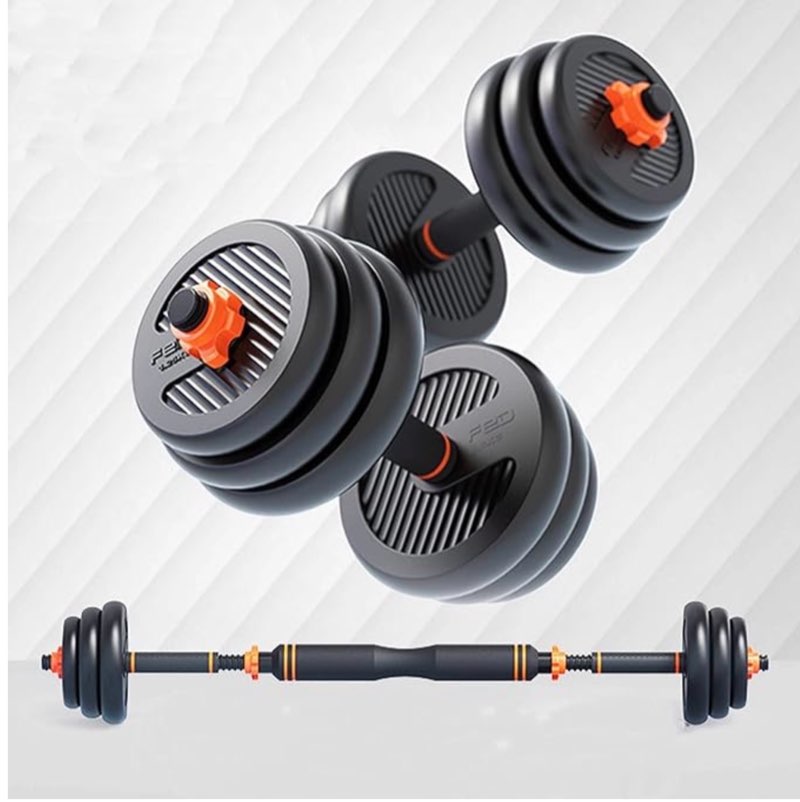 Body Revolution Dumbbell Set Adjustable Dumbbells Weight Set with Barbell Link Accessories dumbells set for men Fitness dumbells Strength Building Weight Loss for Muscle Toning 10-40kg,10kg