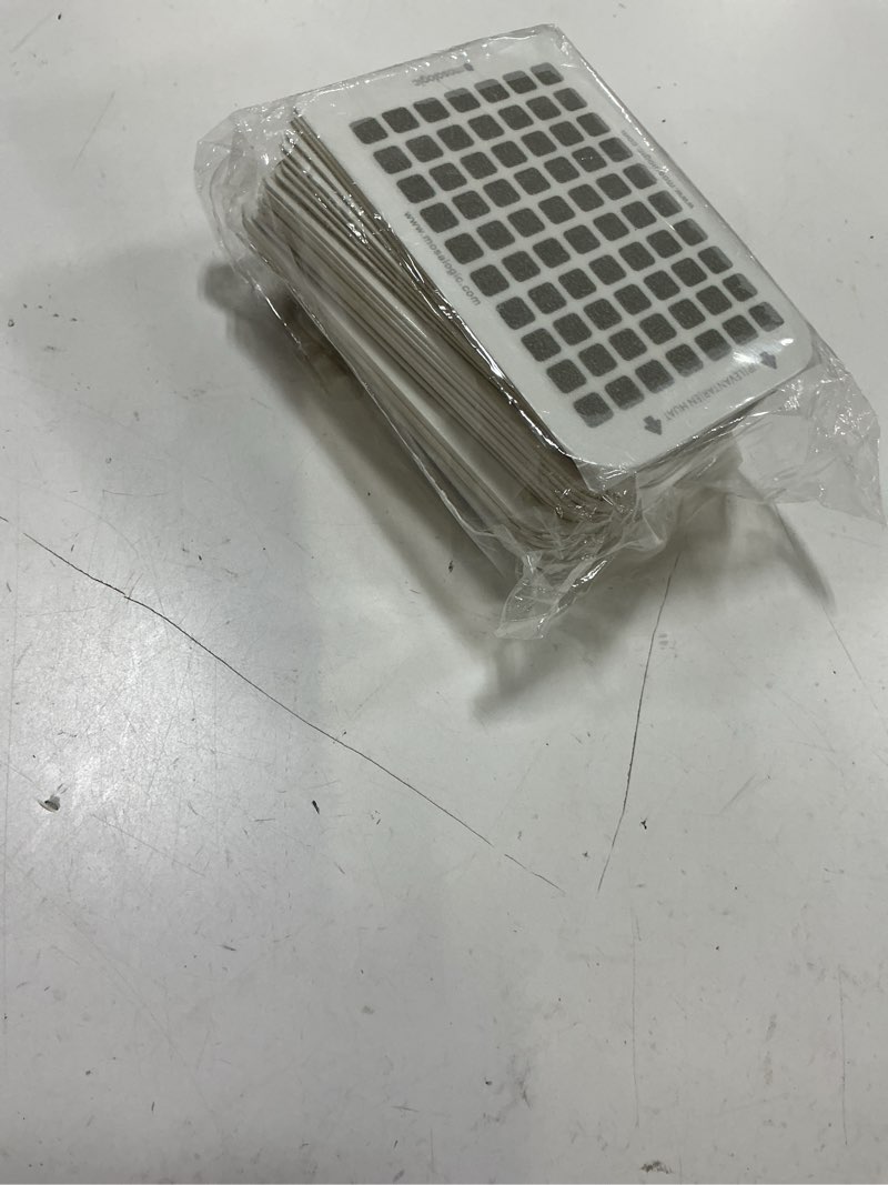 Condition photo showing New/Like New for 40 pack refills compatible with mosalogic plug-in device, replacement sticky glue cards, glue board refills, 1:1 build size