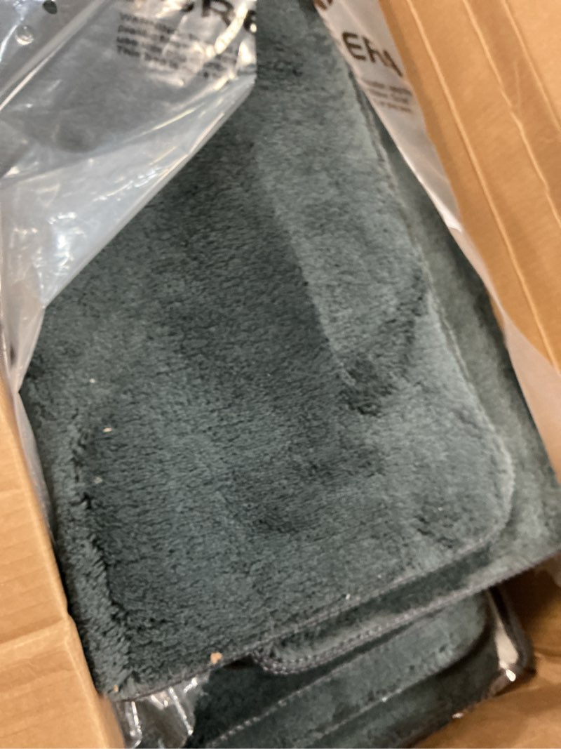 Condition photo showing Good Condition for pure era carpet stair treads ultra plush 9.5" x 30"soft bullnose indoor stair protectors pet-friendly non-slip skid resistant tape free washable reusable(14 pieces,dark gray) dark gray 14 pieces with bullnose