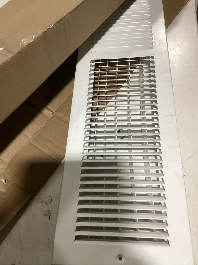 Condition photo showing Good Condition for 14x12 vent register [duct opening], vent covers for home ceiling, two-way ventilation register, adjustable solid steel wall register vent cover (14"w x 12"h [duct opening])