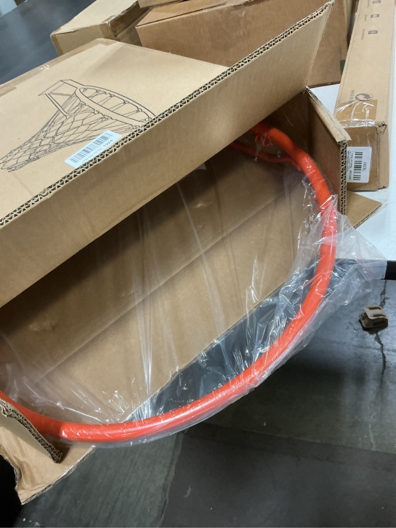 Condition photo showing Good Condition for Dripex Solid Basketball Rim 18" Replacement Breakaway Wall Mounted Outdoor Heavy Duty Solid Steel 18 Inch Rim Double Spring with All Weather Net Orange