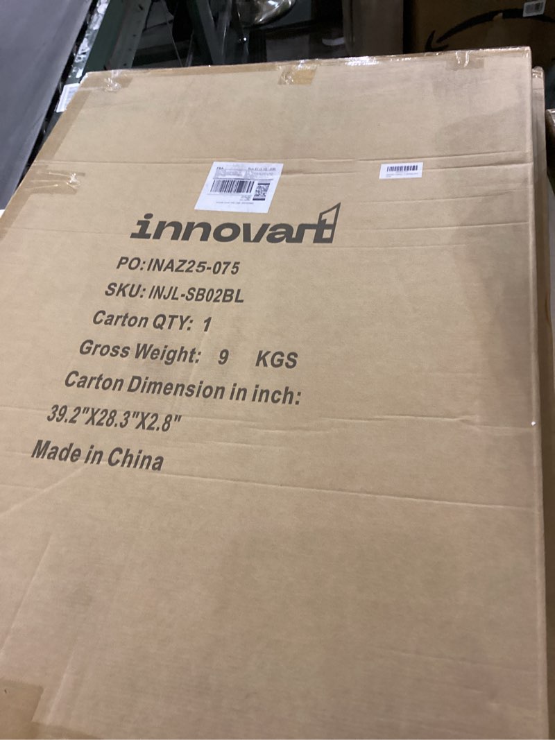 INNOVART Rustic Double Sided Swinging Chalkboard Sign, Wooden Sidewalk Sign 40" x 28", Magnetic Swin