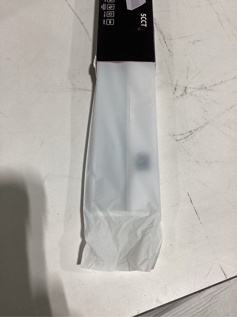 Condition photo showing As Is for ansen hardwired under cabinet lighting, 24in 18w led light for kitchen/closet, 1237lm, cri>92, r9>90, 3 color temperature, dimmable, 3000k/4000k/5000k(warm white, cool white, daylight)