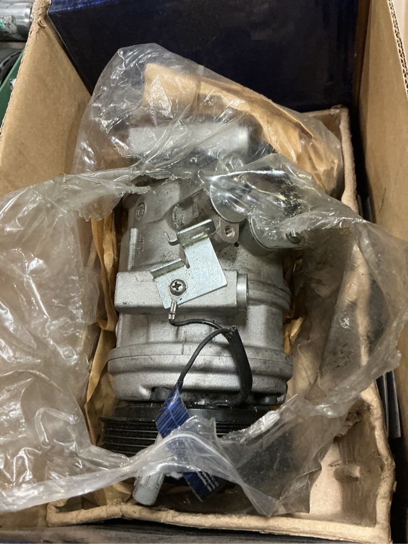 Condition photo showing As Is for aisin aftermarket acct-00048 air conditioner ac compressor - compatible with toyota sienna 2004-2006 3.3l - with 6-pulley groove, with clutch
