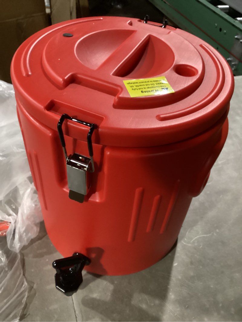 Condition photo showing Good Condition for insulated beverage dispenser 3.5 gallon, hot drink dispenser with 304 stainless steel interior & spout, hot water dispenser for parties, portable outdoors water cooler jug for camping sports,-us-nf