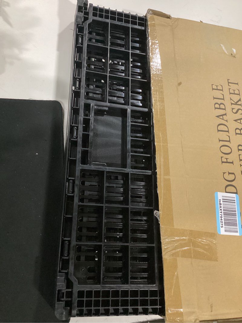 Condition photo showing Good Condition for collapsible storage bin containe?52 liter transferheavy duty black plastic storage box,milk crates heavy duty transit storage (1)