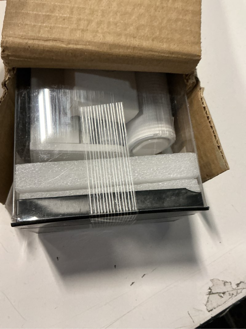 Condition photo showing Good Condition for DENFOON Motorized Zebra Blinds, Solar Powered Dual Layer Automatic Shades with Remote Control, Rechargeable Smart Blinds Horizontal Wireless Electric Shades for Windows, Custom Size, White? 30 x 72 White 30"W x 72"H