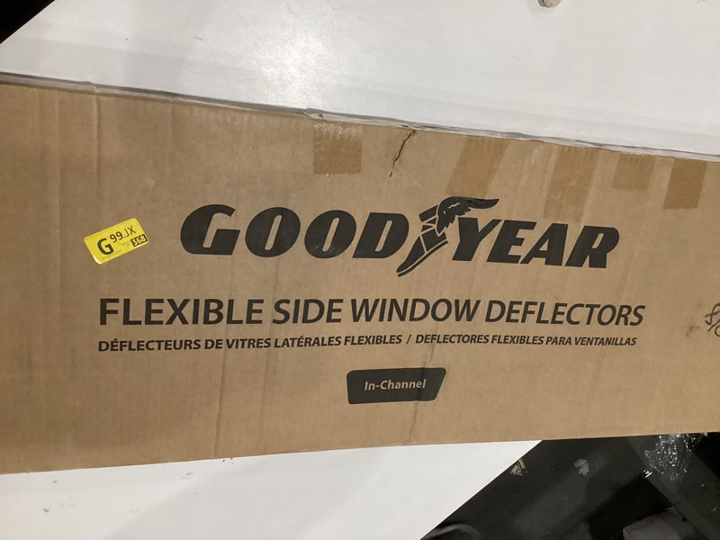 Condition photo showing As Is for good year flexible side wind deflectors 