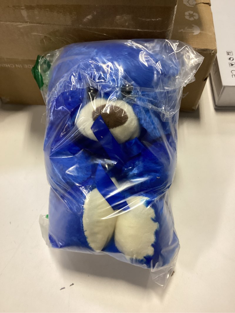 Condition photo showing Good Condition for HollyHOME Teddy Bear Stuffed Animal Small Plush Teddy Bear Toys for Children Girlfriend Family Congratulations Baby Shower Birthday Royal Blue 10 inch