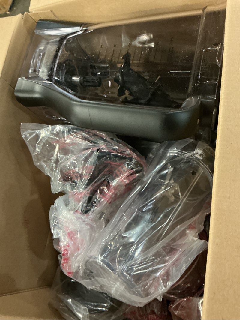 Condition photo showing As Is for Ninja Mega Kitchen System, 1500W, 72 oz. Full-Size Blender & 8-Cup Food Processor with (2) 16 oz. To-Go Cups, Total Crushing Technology - Smoothies, Ice Crushing, Purees, Dough & More, Black, BL770 Pitcher+Bowl+(2) 16-oz. Cups