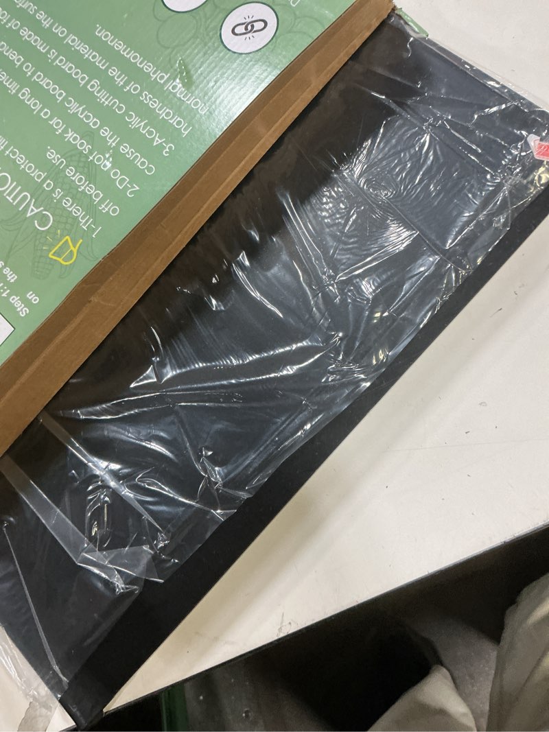 Condition photo showing Good Condition for acrylic cutting board with counter lip | 60% thicker & durable | bpa-free & food-safe kitchen tool | perfect for protecting countertops | versatile & easy to clean | ideal for home & professional use black 23"l x 17"w