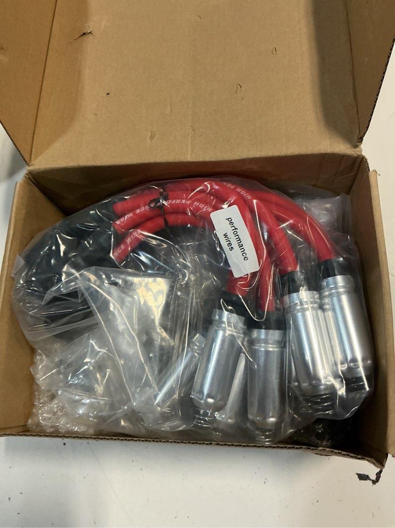 Condition photo showing Good Condition for high performance coil packs & spark plug wires set of 8 fit for 1999-2006 chevy silverado tahoe suburban avalanche express gmc sierra yukon 1500 2500 escalade 4.8 5.3 6.0 6.2, repalce for uf271 9748hh uf271+wires:for 99-06