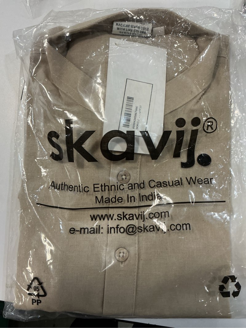 Condition photo showing New/Like New for blessume men long sleeve shirt waffle henley collar casual henley t-shirt medieval shirt.size s