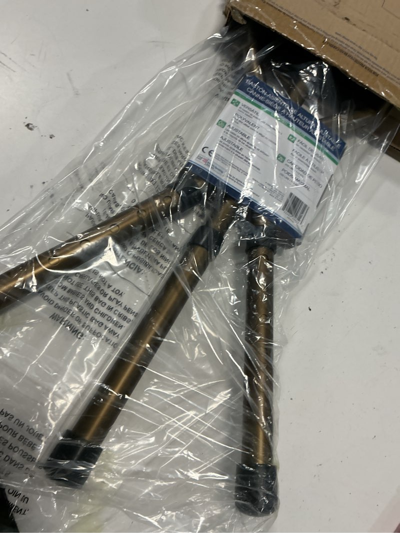 Condition photo showing Good Condition for drive medical rtl10365-adj adjustable lightweight folding cane with seat, black new model