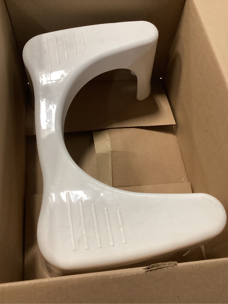 Condition photo showing Good Condition for squatty potty simple curve bathroom toilet stool 7" white