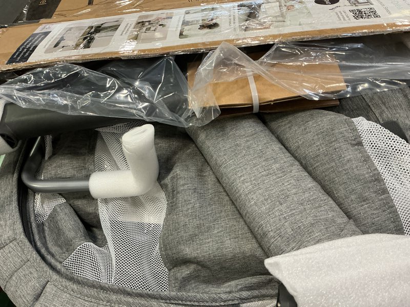 Condition photo showing Good Condition for Dream On Me Skylar Bassinet and Beside Sleeper in Black, Lightweight and Portable Baby Bassinet, Five Position Adjustable Height, Easy to Fold and Carry Travel Bassinet, JPMA Certified