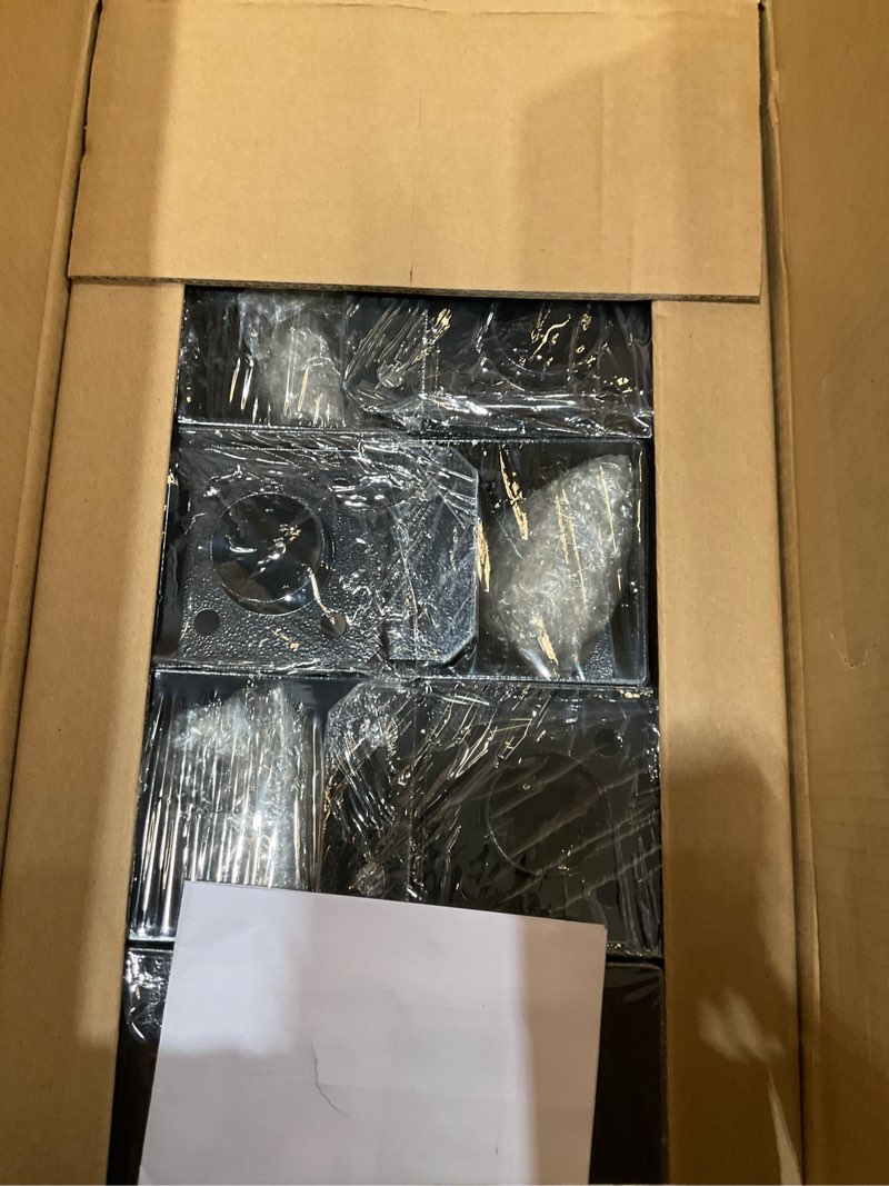 Condition photo showing New/Like New for spaceeup 4x4 post base 10 pcs, inner size 3.6"x3.6" post base brackets, heavy duty powder-coated post anchor matte black wood post brackets for pavilion deck railing support deck base plate